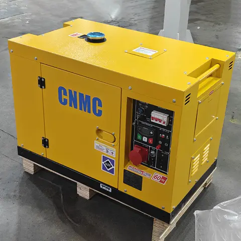 Cichy generator diesla CNMC 10-20KW 50HZ/60HZ 110V/220V/380V do zasilania domu, dwucylindrowy, pionowy.