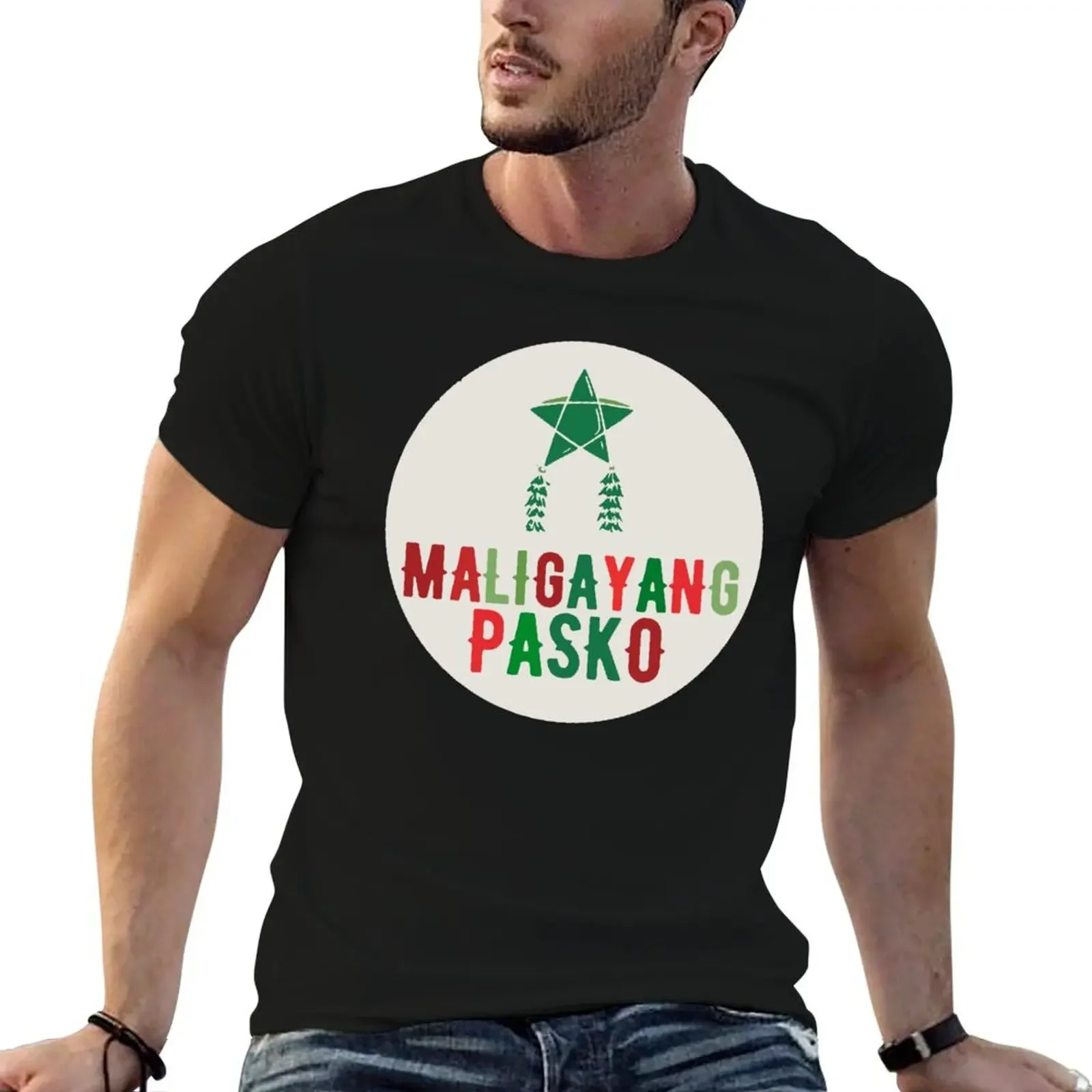 Maligayang Pasko, Filipino Christmas T-Shirt vintage anime shirt boys whites big and tall t shirts for men