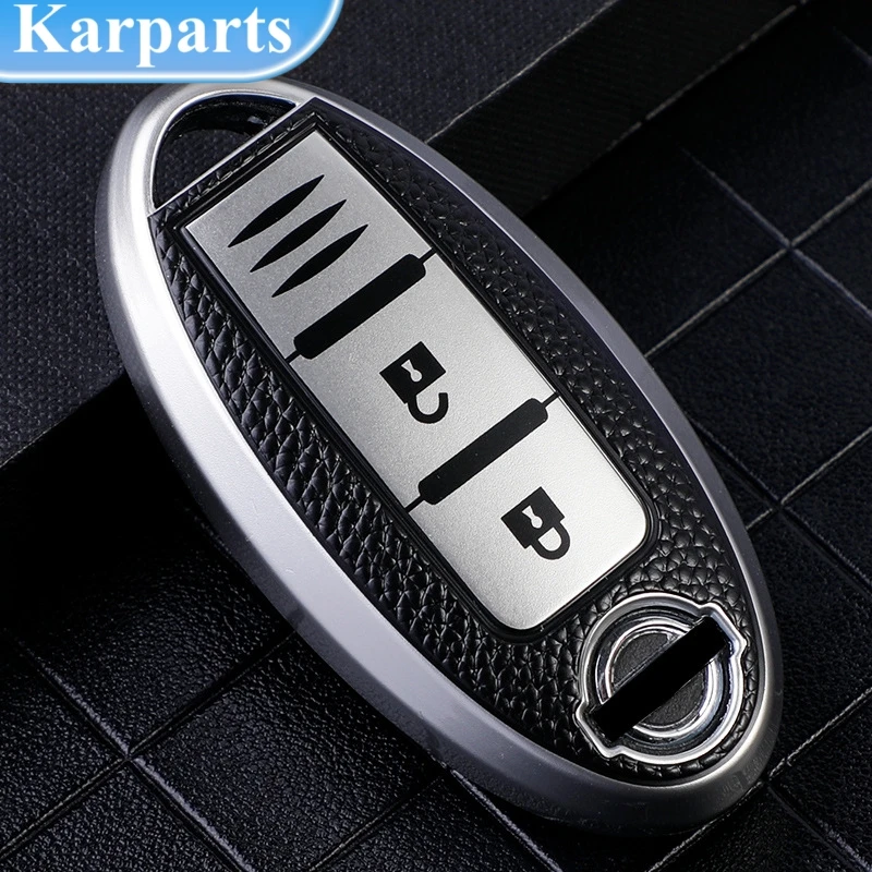 TPU Car 4 Button Key Case Cover Shell for Nissan Sentra Leaf Rogue Sunny Versa Patrol X-Trail Qashqai GT-R Kicks for Infiniti