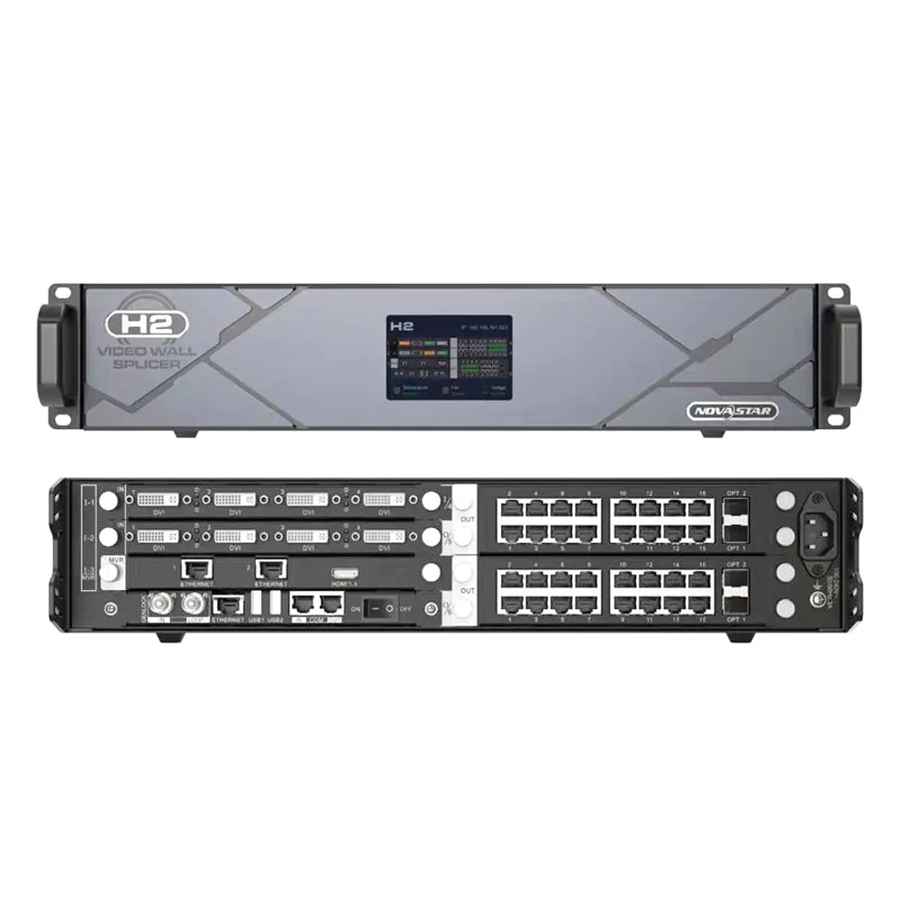 NovaStar H2 LED video splicing server (independent chassis and optional card) can be equipped with cards as needed