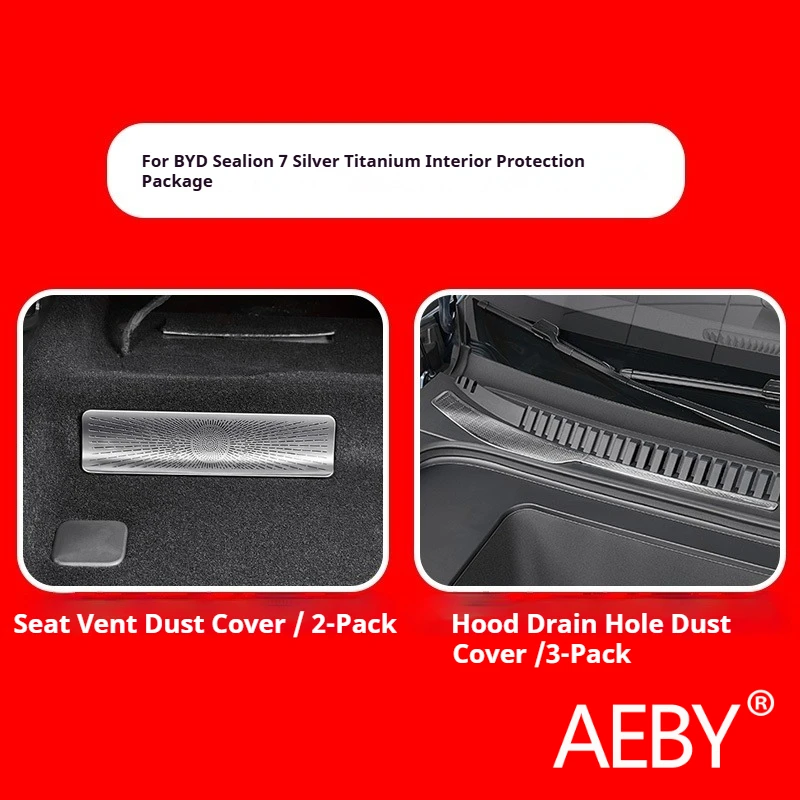 

AEBY For BYD Sealion 7 2024 Anti-Dust Car Air Vent Cover Under Seat, Car Air Conditioner Outlet Protector Interior Accessories