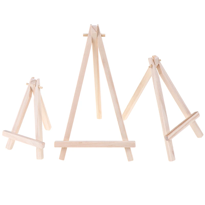 

1Pc Mini Wooden Tripod Easel Display Painting Stand Card Canvas Holder Great for Photos of the Happy Couple or Small Signs