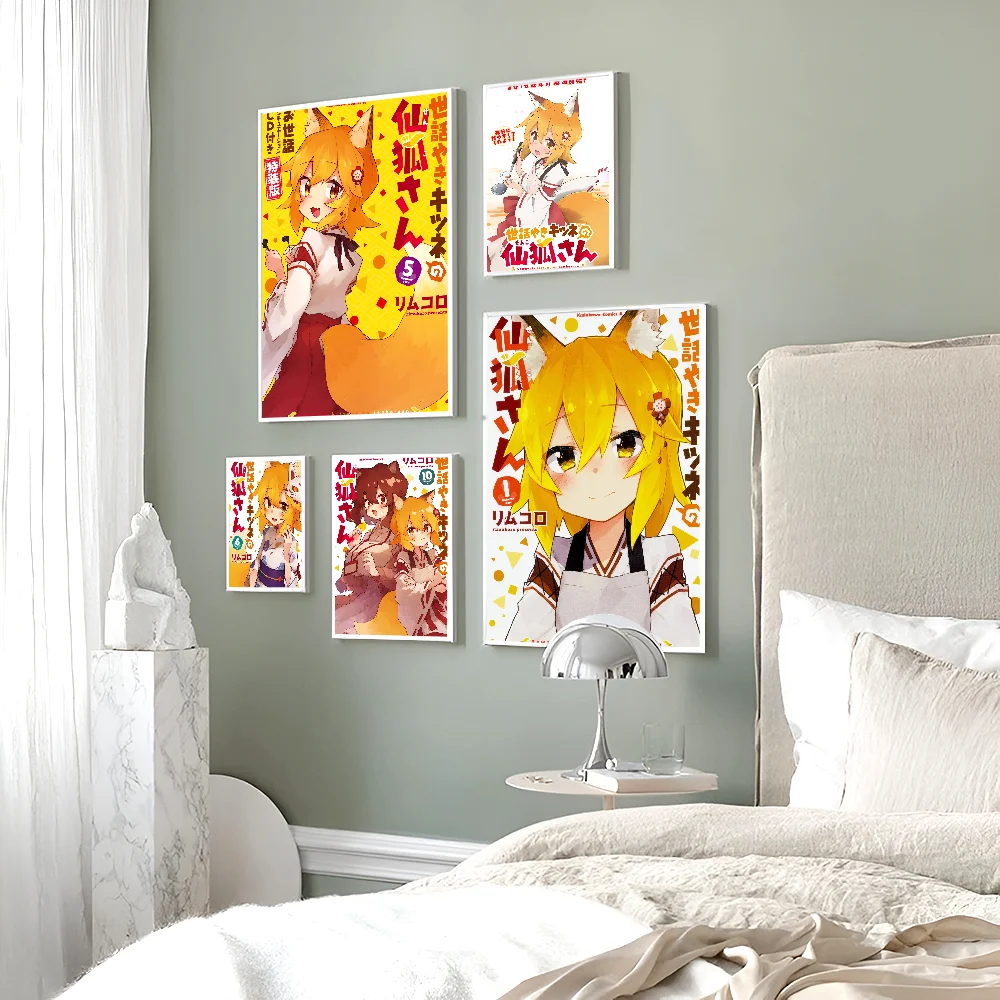 The Helpful Fox Senko San Poster Sticky HD Quality Wall Art Retro Posters for Home Kawaii Room Decor