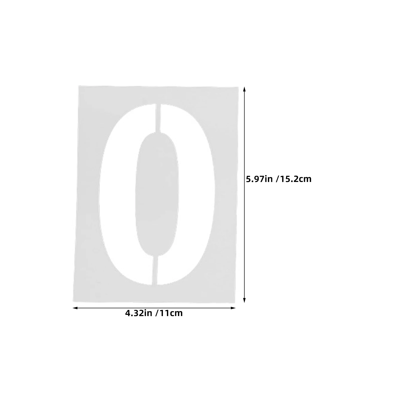 10Pcs Large Number Stencils for DIY Projects