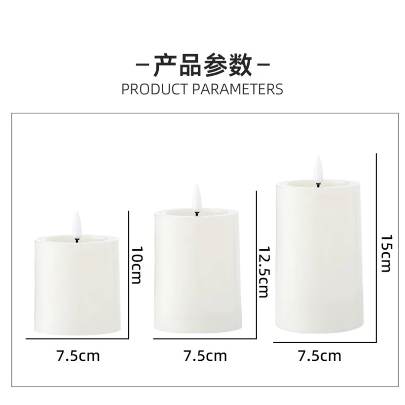 LED Electronic Candle Bullet Head Simulation Paraffin Fake Candle Wedding Romantic Decoration Wedding Romantic Decoration