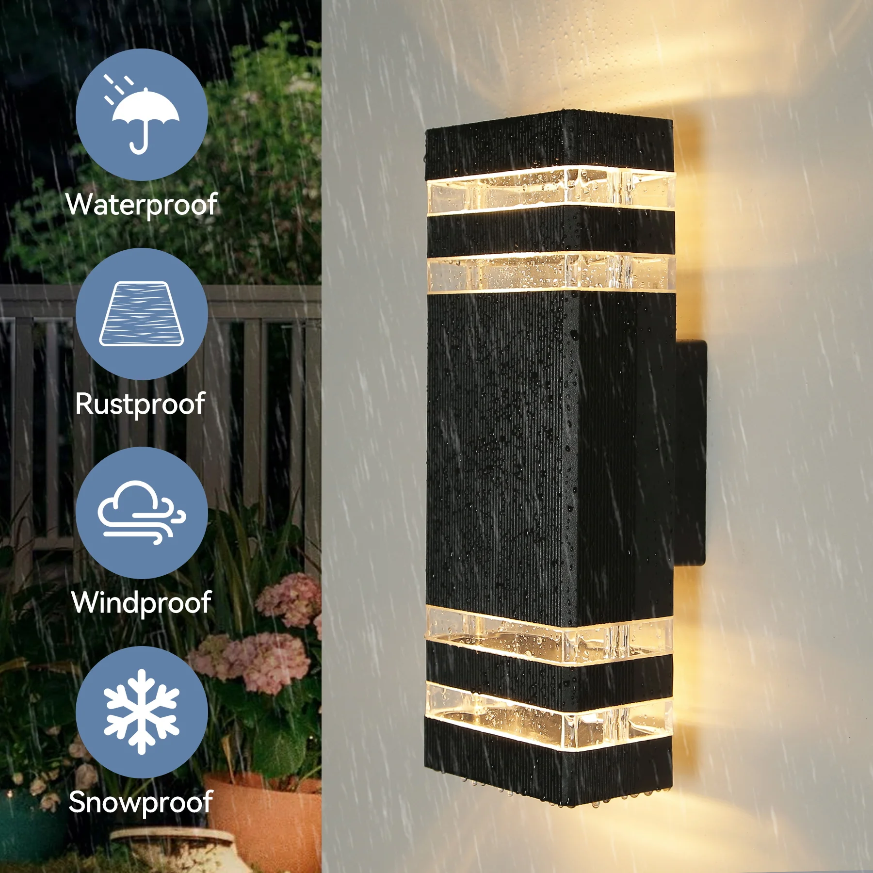 IP66 Waterproof Outdoor Wall L - Outdoor Lighting Up And Down 评论和价格
