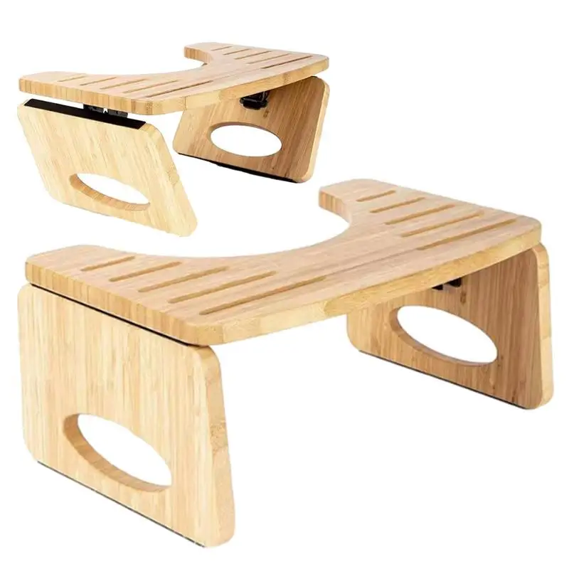 

Wooden Household Bathroom Stool Toilet Stool Foldable Pregnant Woman Elderly Toilet Bathroom Foot Stool For Kids Adults