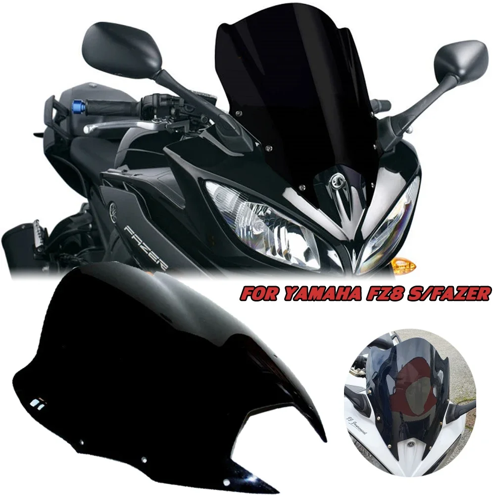 

Motorcycle Touring Windscreen Windshield For Yamaha FZ8 S Fazer 800 2010-2014 2015 2016 2017 FZ8S Wind Deflectors Double Bubble