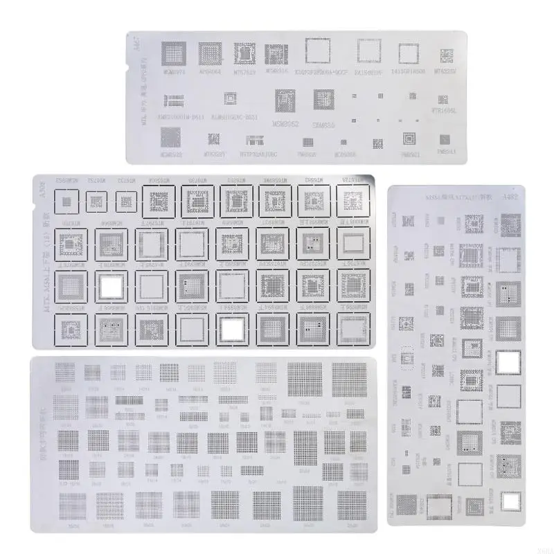 X6HA 4 stuks Universal BGA Reballing Stencils
