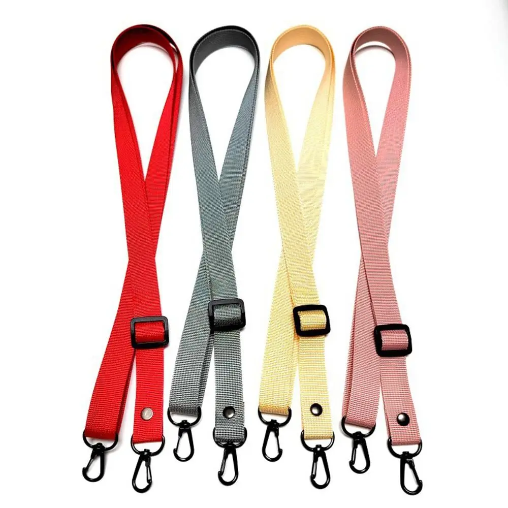 Nylon Shoulder Strap Lanyard Replacement Solid Color Crossbody Bag Strap Adjustable Phone Case Hanging Rope Bag Accessories