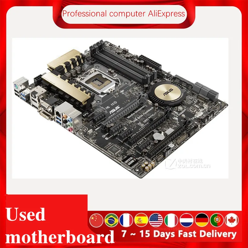 For Asus Z97-PRO(WiFi AC) Desktop Motherboard Z97 LGA 1150 For Core i7 i5 i3  SATA3 USB3.0 Original Used Mainboard