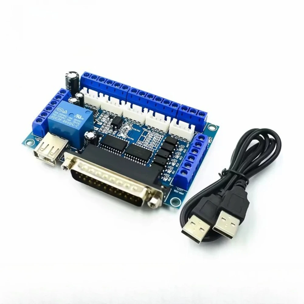 

MACH3 CNC 5 Axis Stepper Motor Driver Interface Board with Optocoupler Isolation N132 for Engraving Machine