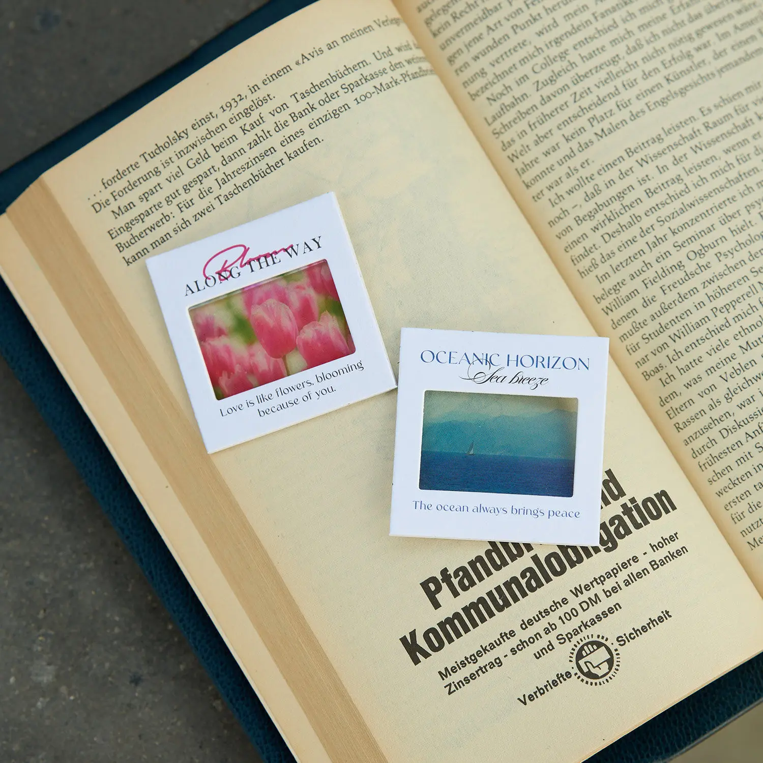 Creative Reversible Light Transmission Bookmark Ins Style Healing Scenery Student DIY Decorative Card For Book Lovers