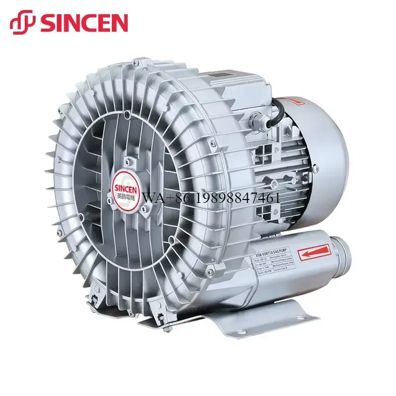 Wmwmnu for High Pressure AC 50Hz Regenerative Ring Blower 10HP 7.5KW 380V Aluminium Impeller 24/7 Non-Stop Fish Farm