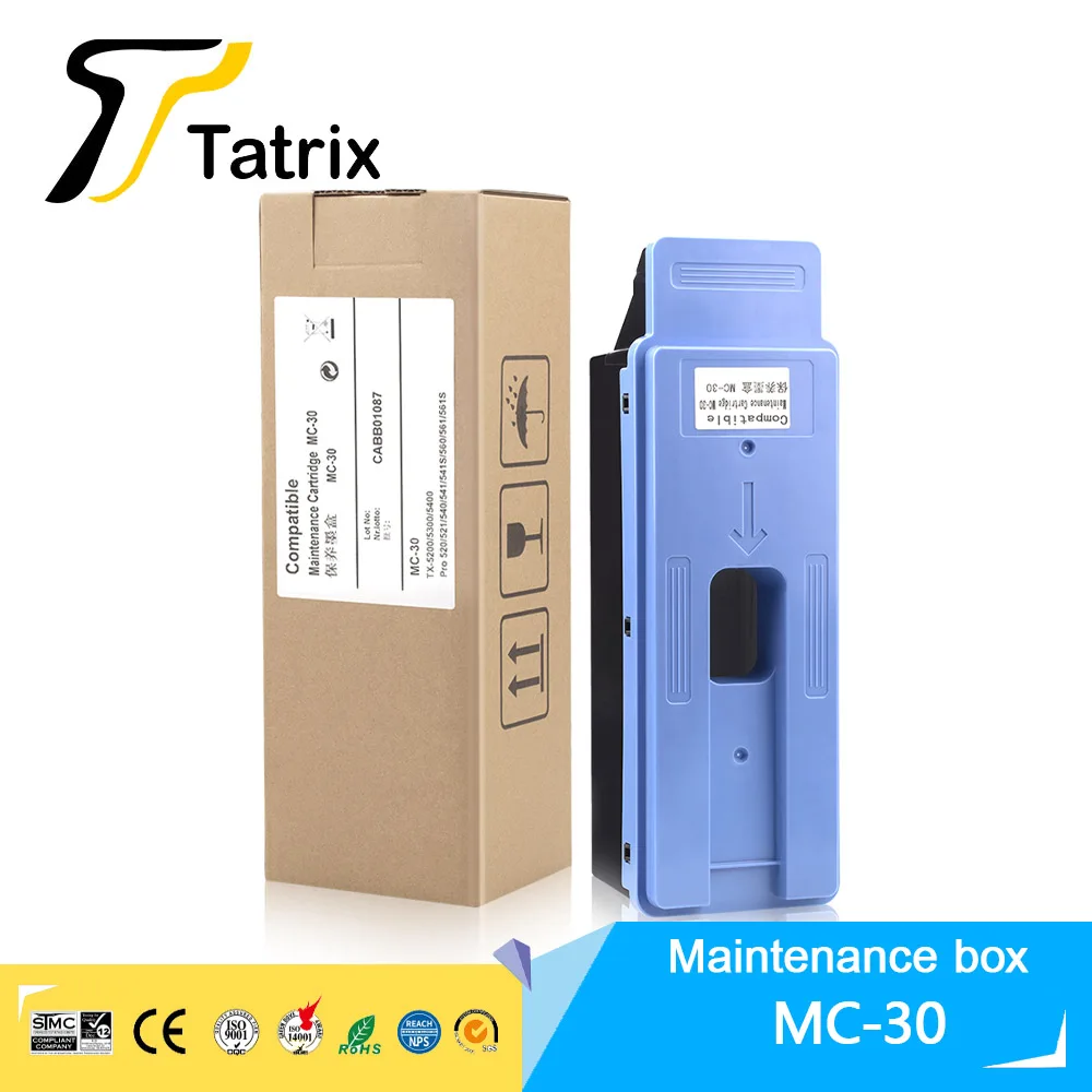 

Tatrix MC-30 MC30 Maintenance Cartridge 1156C002AA For Canon Pro 560s 540 540S 520 2000 4000 4000s 6000s TX5200 TX5300 printer