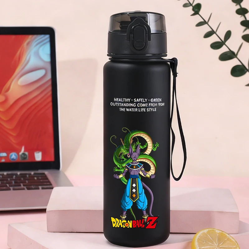 650ml Dragons Ball Water Bottles Anime Son Goku Sports Bottle Cartoon Outdoor Travel Gym Fitness Jugs Boys Girls Drinking Cups view 2