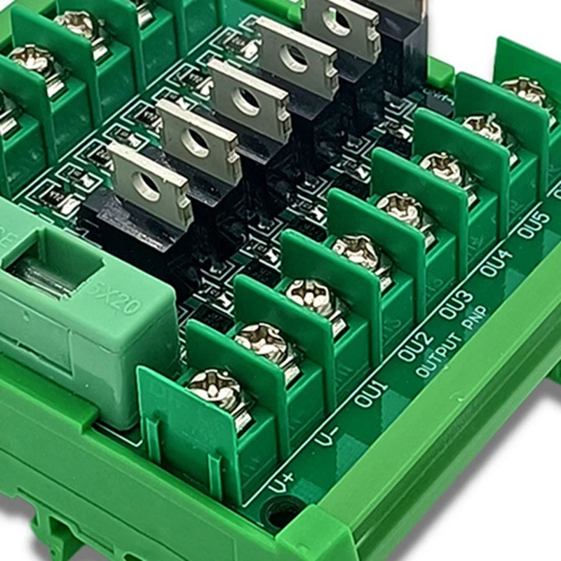 Placa amplificadora PLC de 6 canales, placa de aislamiento Npn en Pnp Out con módulo, placa de protección PLC