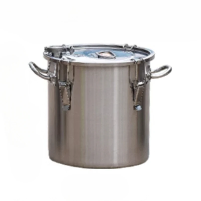 

Stainless Steel Fermentation Barrel Single/Double Bottom Sealed Barrel Home Wine Making Storage Barrel