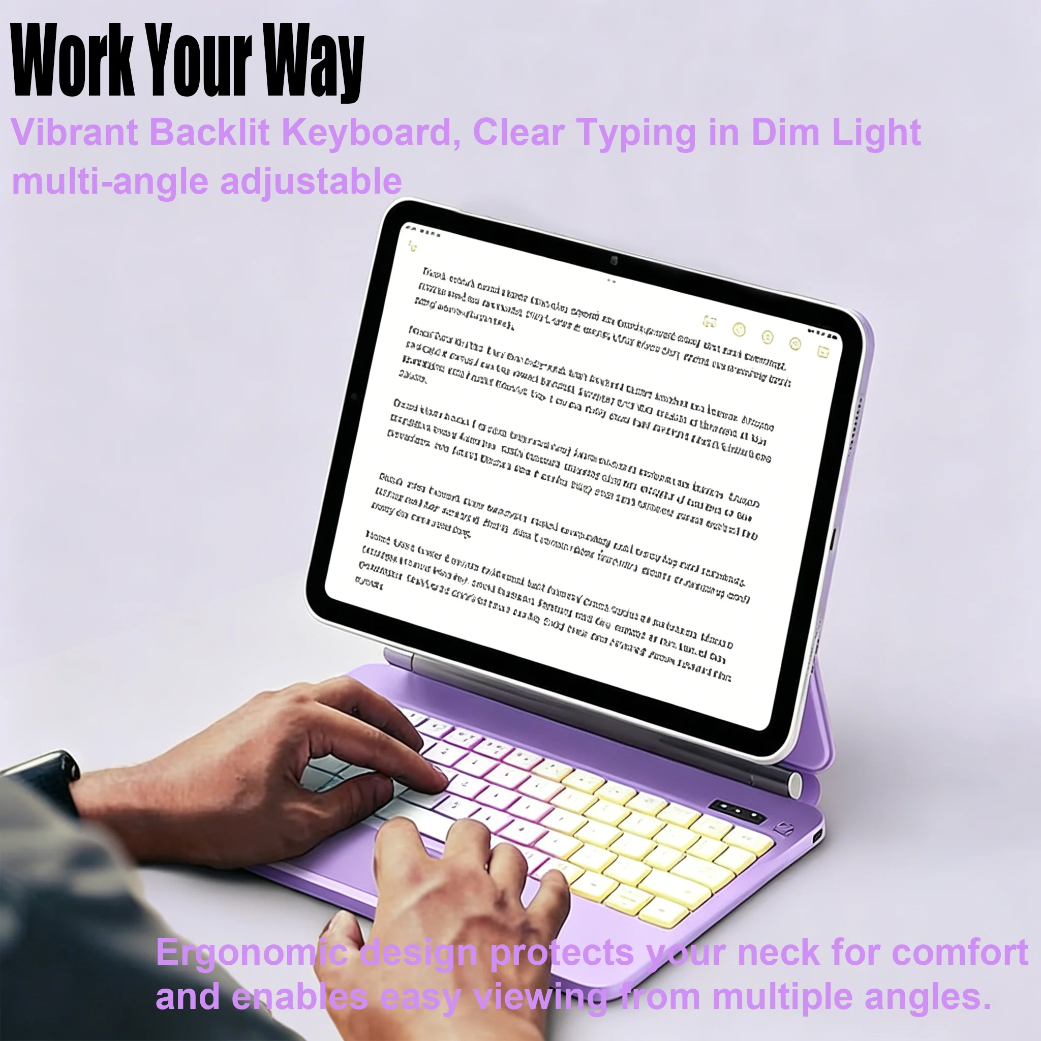 Magnetic Keyboard Case for iPad Pro 11-inch (1st, 2nd, 3rd, 4th gen) 2018 2020 2021 2022 Trackpad Backlit Keyboard Folio Cover