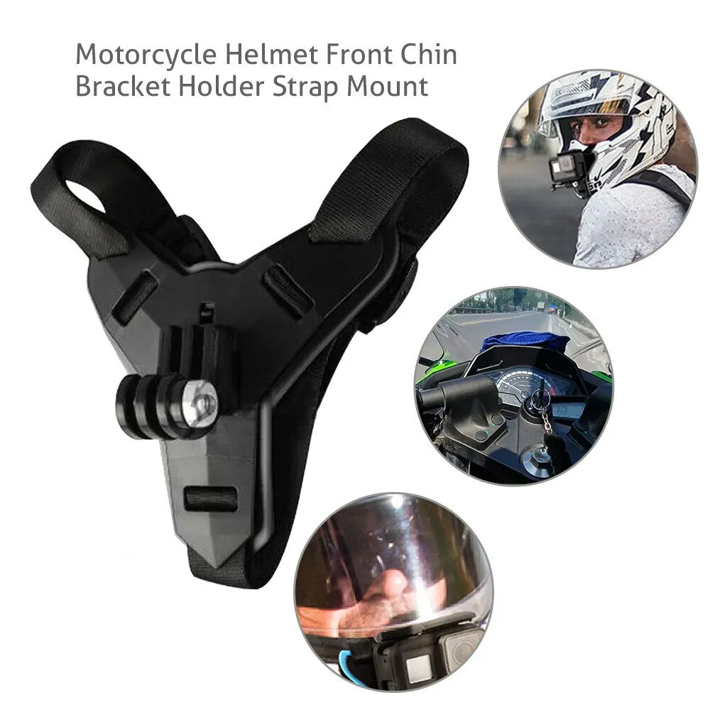 Motorcycle Helmet Chin Bracket Suitable for GoPro Hero 11/10 Action Sports Camera Full Face Bracket DJI shooting Accessories