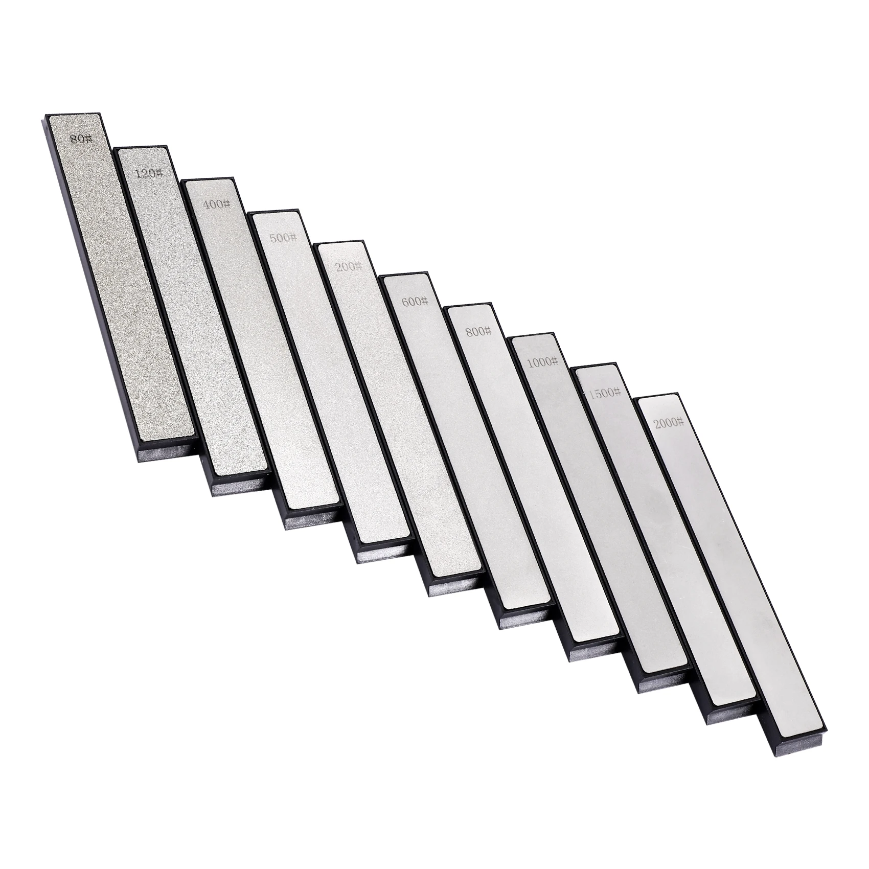 Juego de COFA-10Pcs de afilador de cuchillos con piedra de afilar de diamante para afilador de bordes Ruixin
