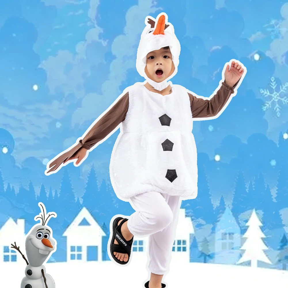 

Funny Snowman Costume Pajamas Winter Animal Cosplay Onesie Cartoon Hoodie Jumpsuit Soft Warm Christmas Home Party Lounge Wear
