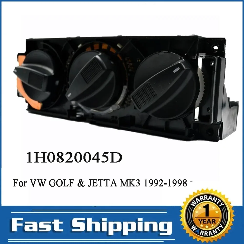 A/C Air Heater Climate Switch Climate Control Panel Temperature Unit for Volkswagen VW Golf MK3 Vento Eurovan 1H0820045D