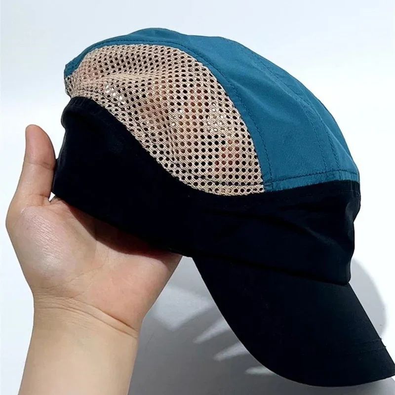 Japanese Retro Short-brimmed Baseball Caps for Men Summer Outdoor Sports Sunscreen Thin Quick-drying Women\'s Casual Mesh Hats