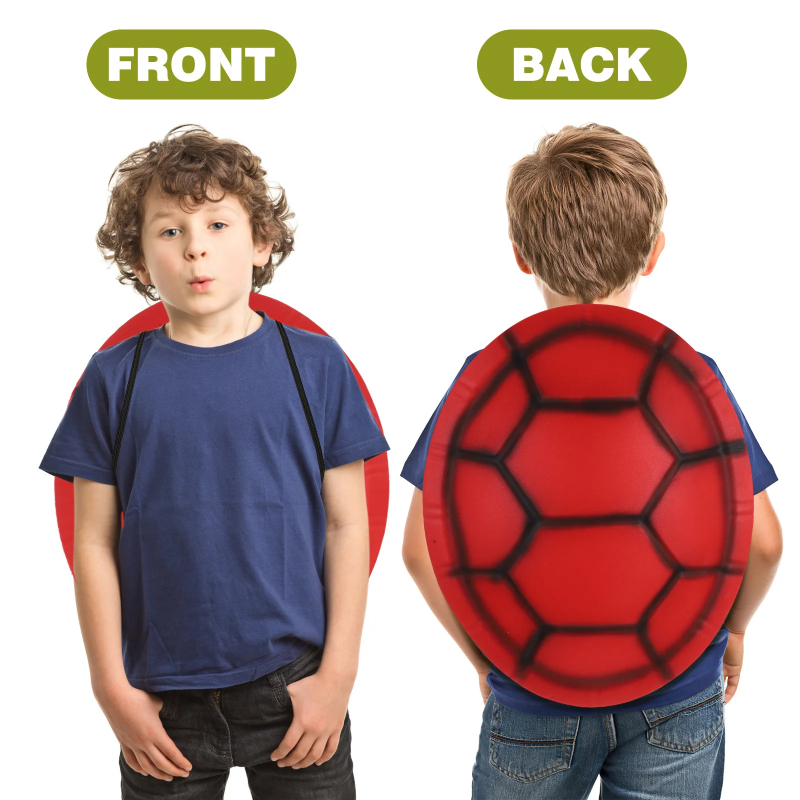 

Halloween Tortoise Shell Costume Eva Lightweight Kids Adult Dress Up Party Carnival Cosplay Role Play Props Red