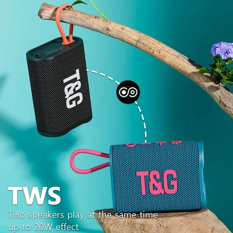 Small Portable TWS Wireless Bluetooth Speaker TF Music Playe Sound box Subwoofer Household Outdoor Loudspeaker FM Radio TG396