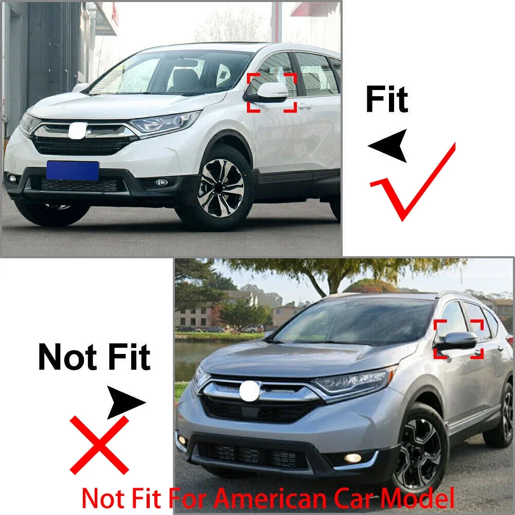 For Honda CRV CR-V 2017 2018 2019 2020 Car Rearview Side Mirror Cover Wing Cap Exterior Door Sticker Case Trim Carbon Fiber
