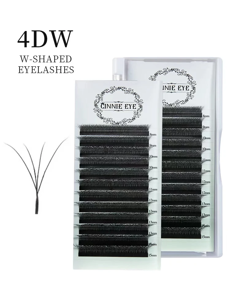 Nieuwe 5DW M krul Wimper Extensions 4DW 2D YY Premade Volume Fans 7mm 3DW LU/L Individuele Lash Bundels Cilios 5W Natuurlijk Haar