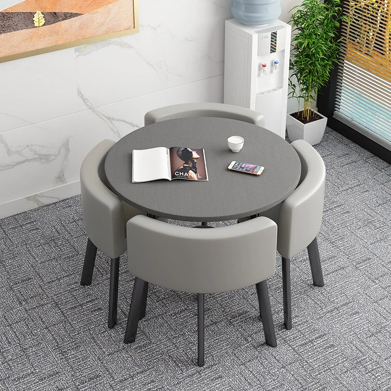 

Set 4 Chairs Kitchen Tables Mobile Round Center Free Shipping Poker Table Luxury Gaming Mesas De Jantar Home Furniture GPF26XP