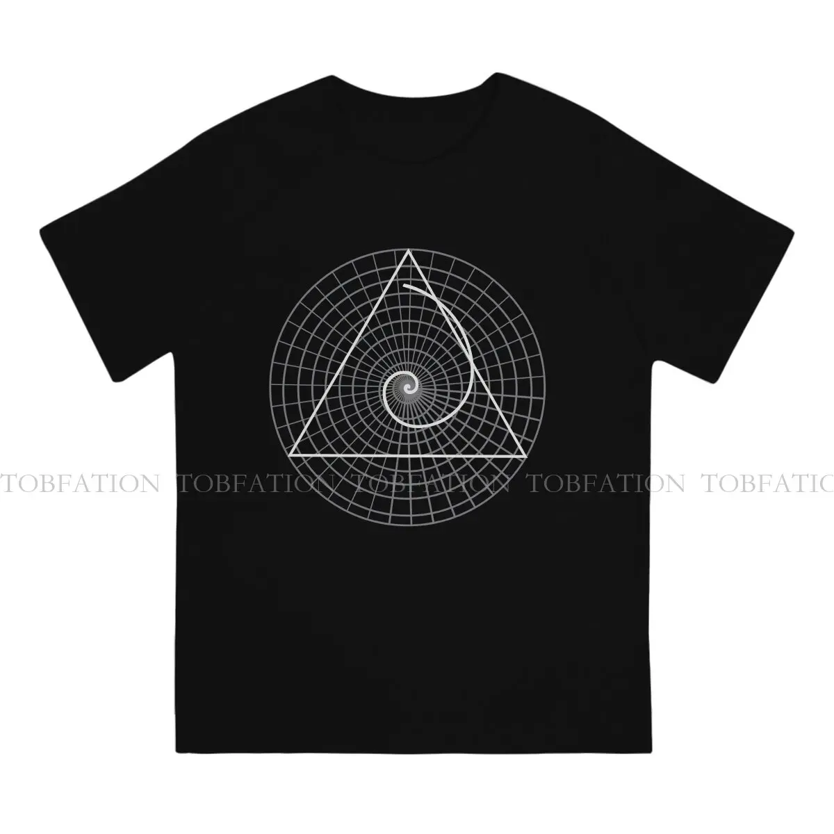 Fibonacci Sequence Golden Ratio Circle Tshirt Homme Men's Clothing Blusas Cotton T Shirt For Men