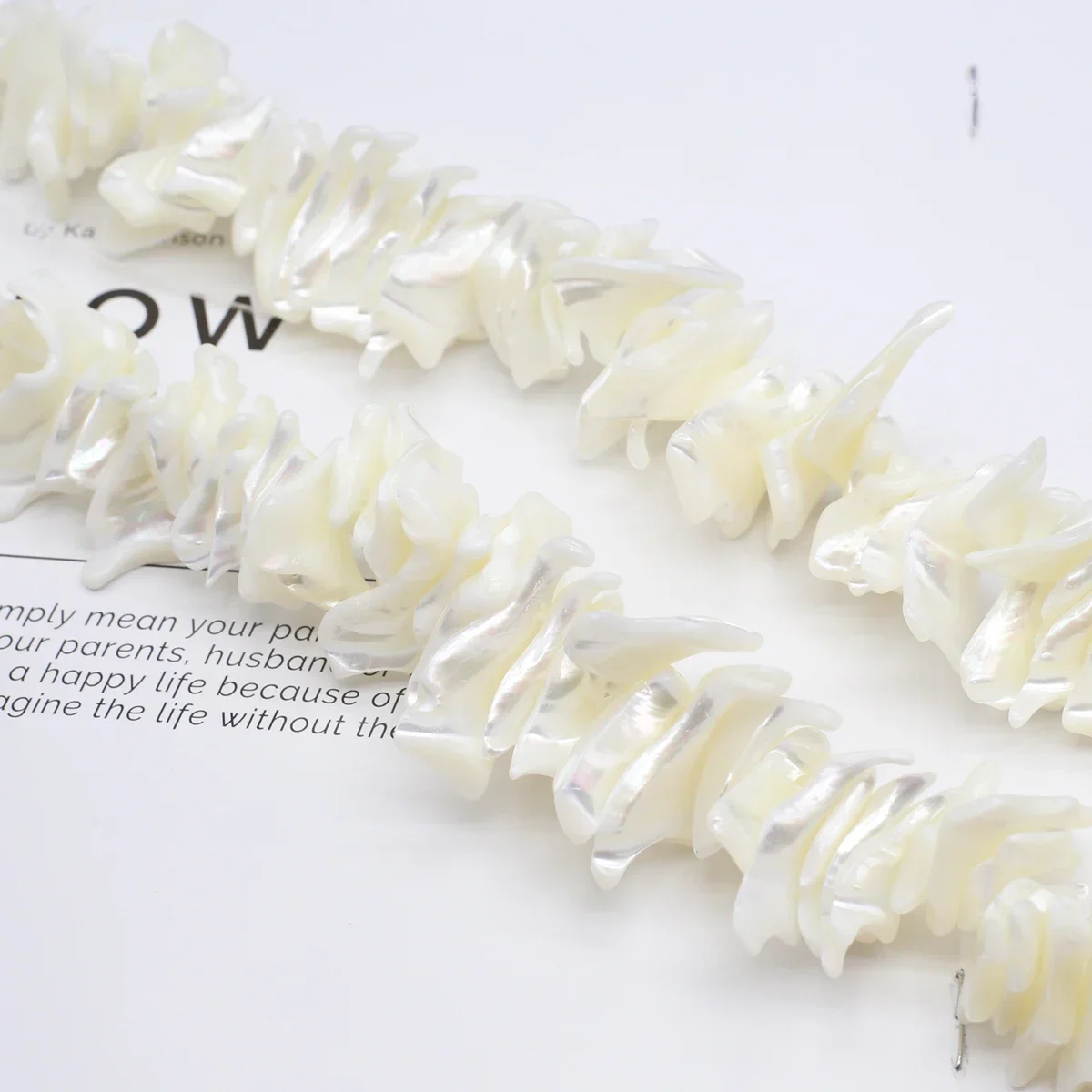 

20-24mmBig White Shell Irregular Natural Freshwater Bead Exquisite Women Jewelry Making DIY Necklace Bracelet Earrings Accessory