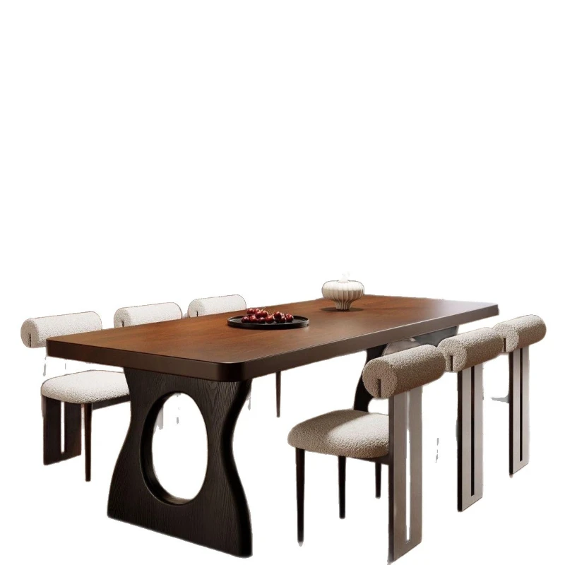 Chinese South American black walnut, simple and retro, solid wood zen table