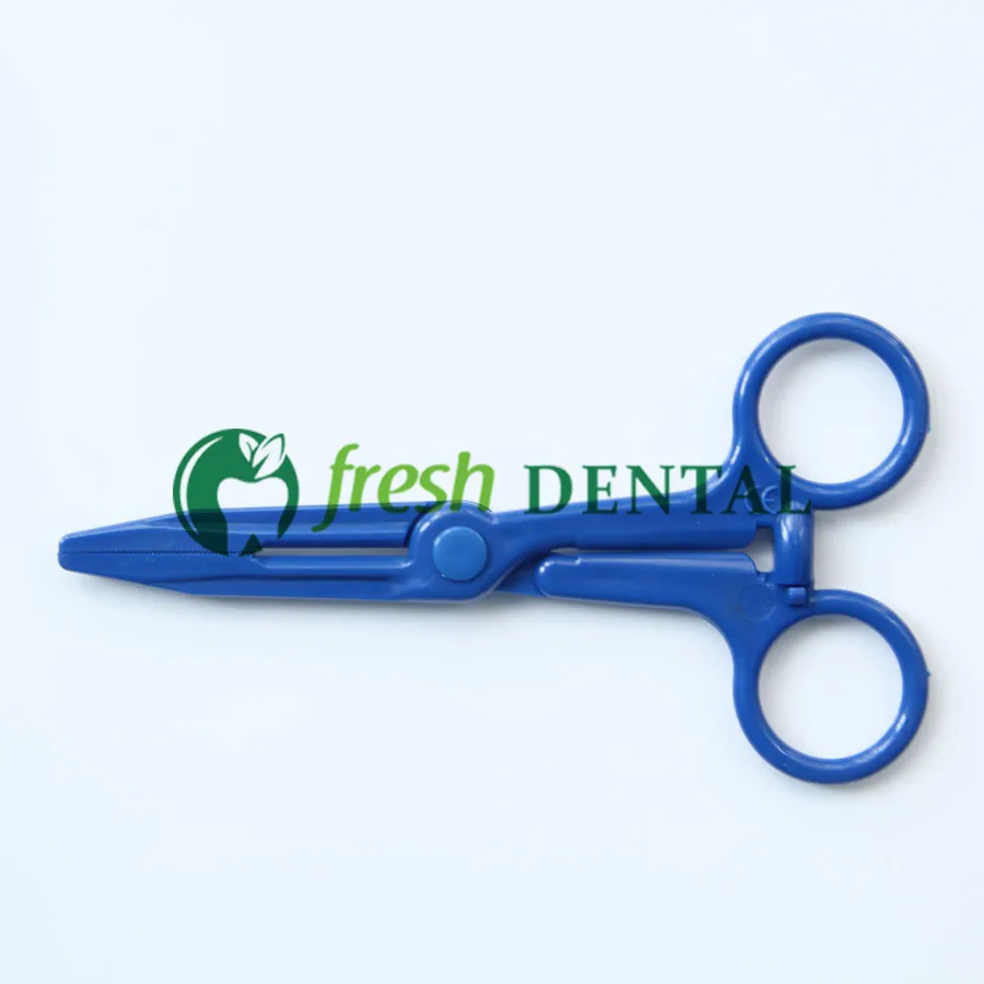 50 قطعة ملقط الأسنان القابل للتصرف Hemostats معدات طب الأسنان مقص بلاستيكي قفل الأسنان Forcep SL401