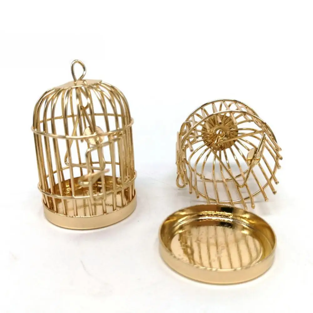 1/12 Doll House Miniature Metal Bird Cage Furniture Room Scene Accessory Decor