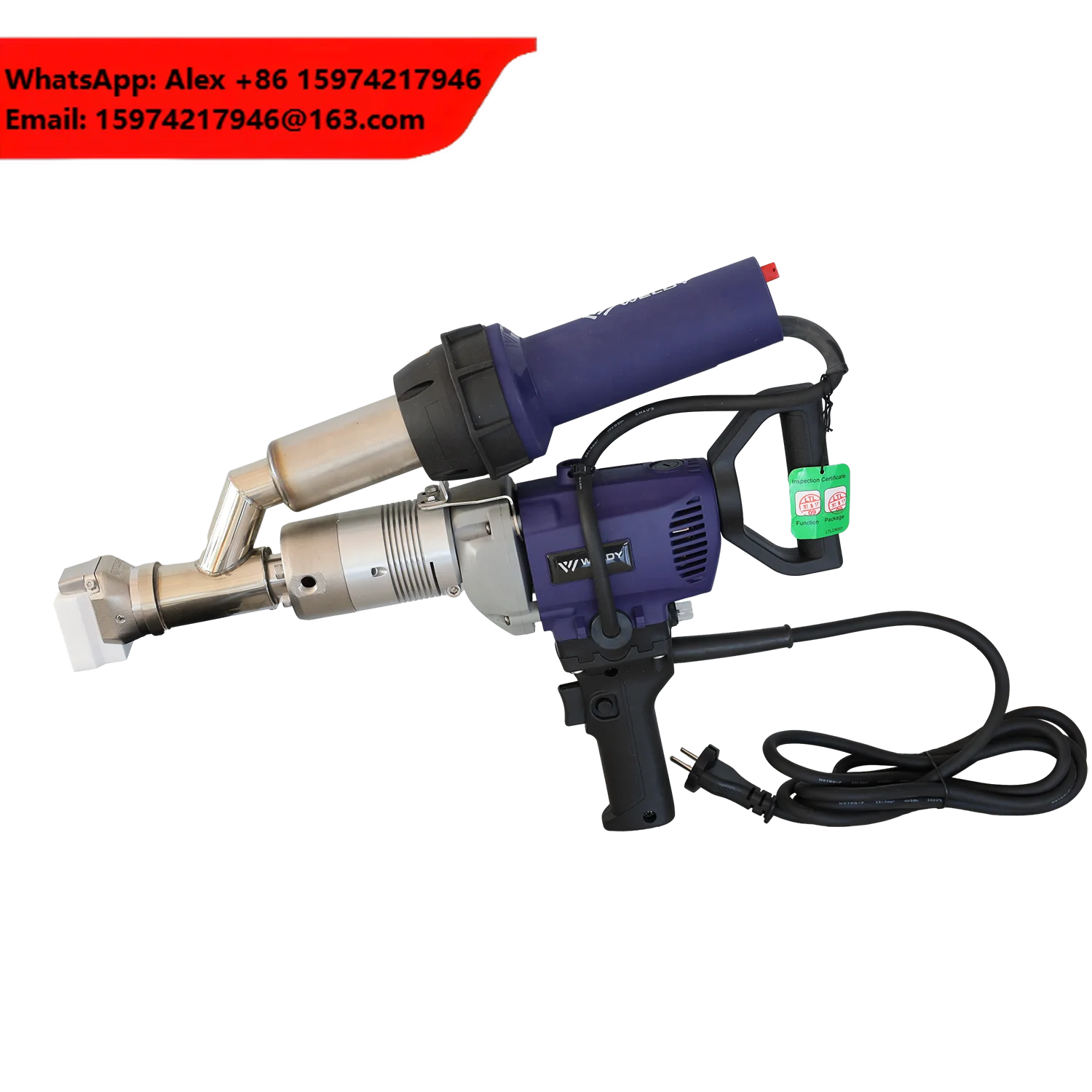 Weldy Booster EX2 Hand Extrusion Welder HDPE Geomembrane Plastic Sheet Welding Machine