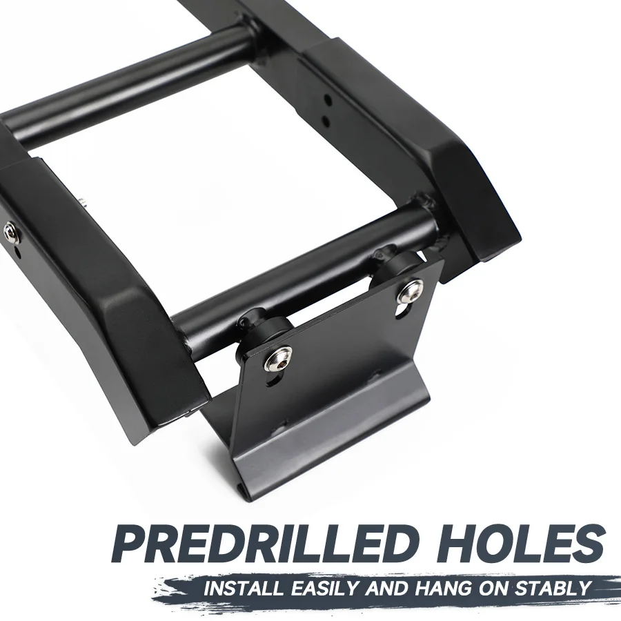 Areyourshop alluminio auto porta posteriore portellone scala arrampicata per Suzuki Jimny 2019 2020 2021 2022 BLK