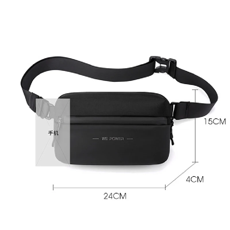 Fashion Business Men Waist Bag 2024 New Trend Unisex Chest Packs High Quality Nylon Travel Fanny Pack Shopper Crossbody Bag Male