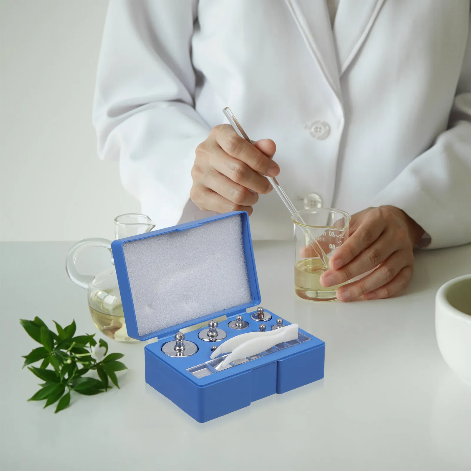 Digital Scale Calibration Weight Set, Precision Laboratory Weights for Electronic Balance Accuracy Testing