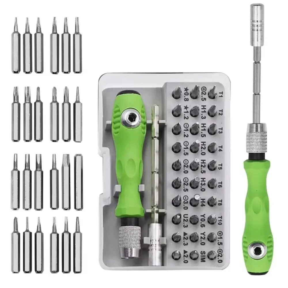 New 32-in-1 Screwdriver Dismountable Antiskid Handle Hand Tool Kit Multifunction Small Mini Combination Electronic Repair