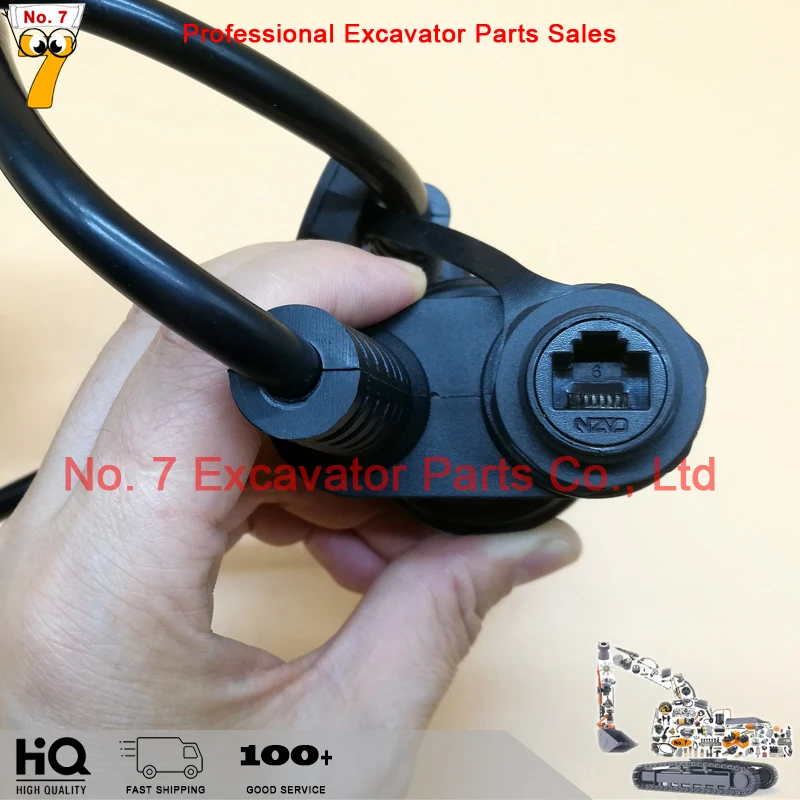 2021 ET4 Adapter 478-0235 538-5051 457-6114  For CAT Truck Excavator Diagnostic Tool With 9+14 Pin Ethernet Cable (without box)