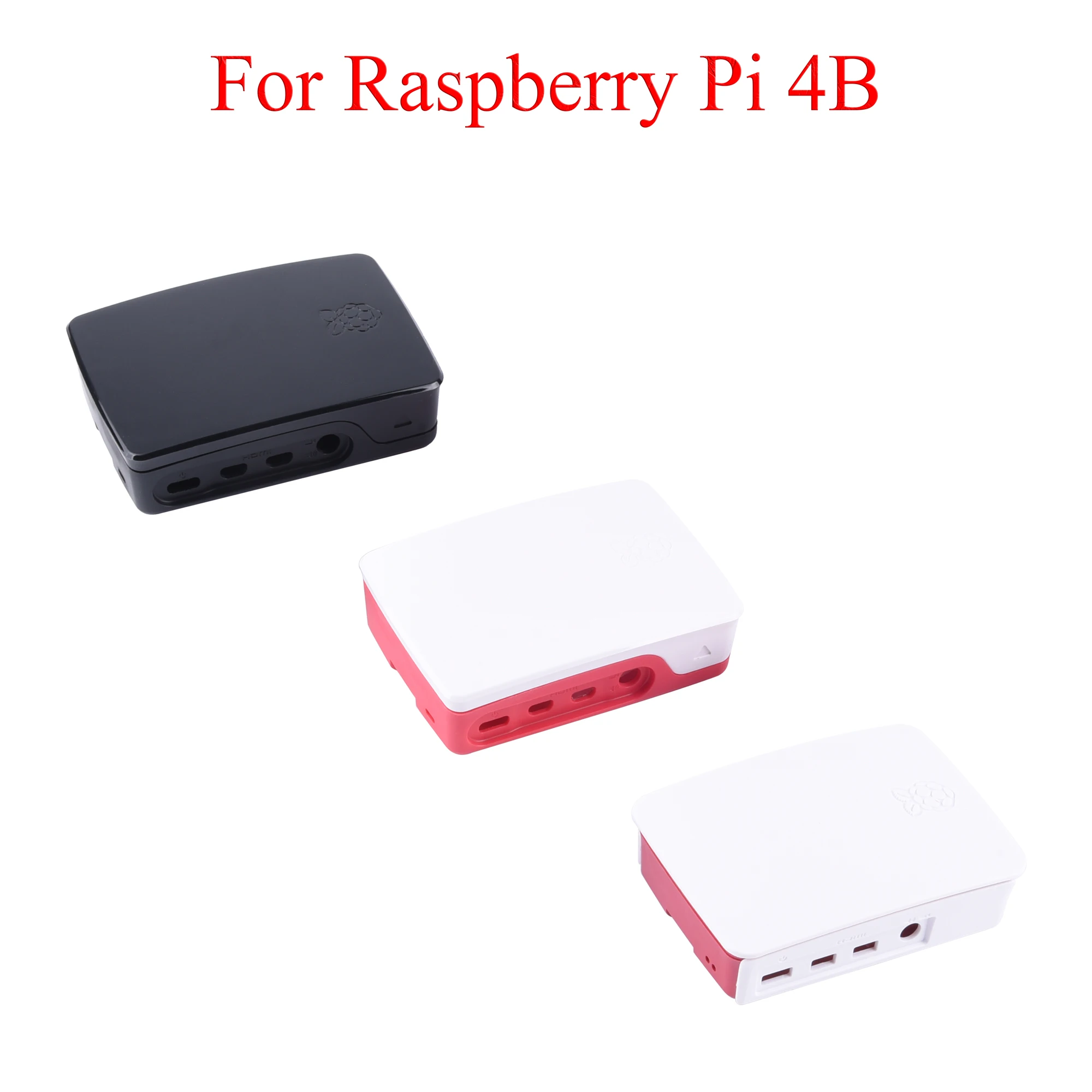 

ABS Plastic Protective Case for Raspberry Pi 4 Model B Black/Red/White Easy Installation 92x70x25mm Enclosure Shell