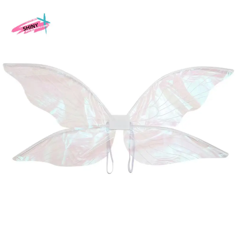 

Durable Cosplay Props Girl Butterfly Wings Multicolor Organza Fairy Wings Sparkle Lightweight Elf Angel Wing Stage Performance
