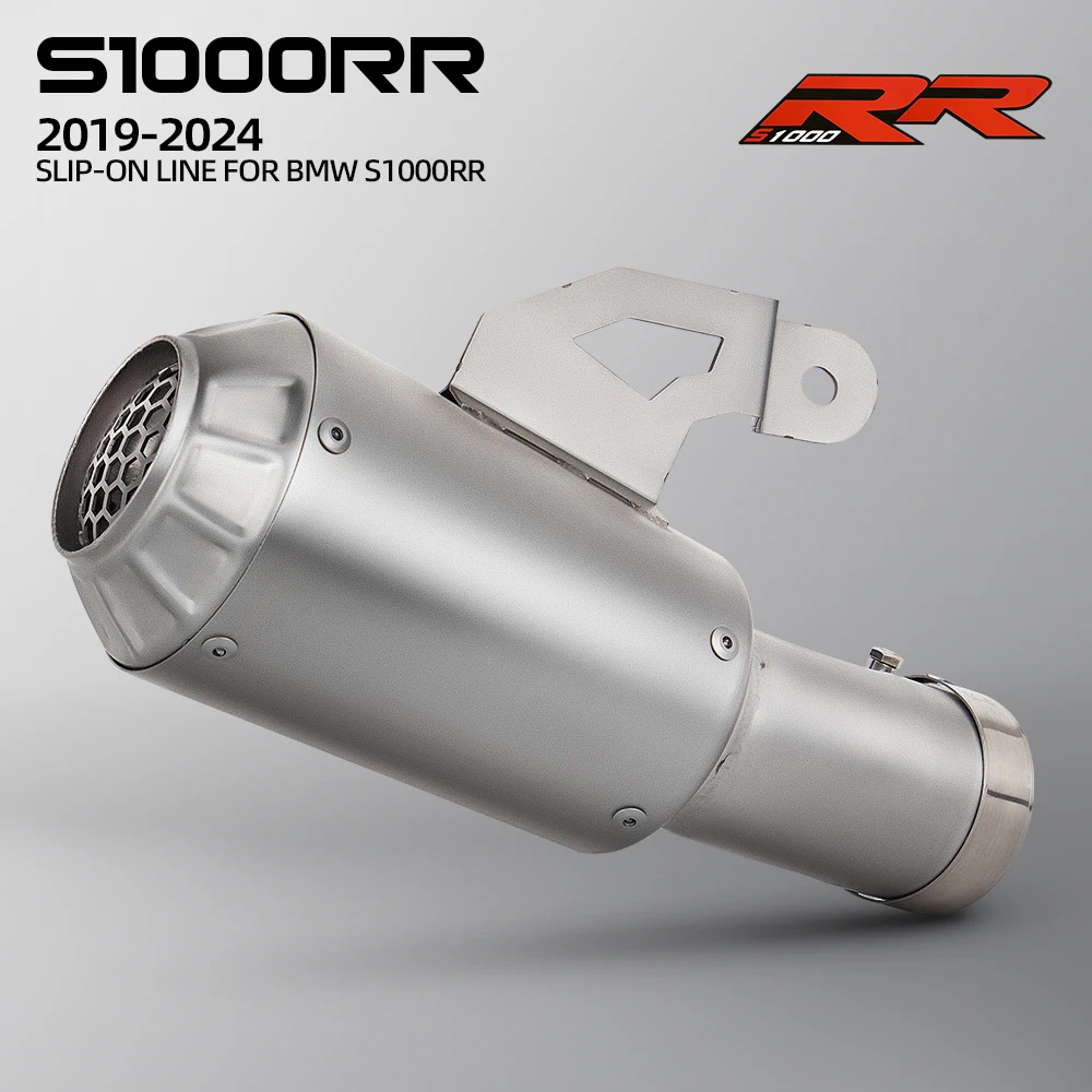 

Для BMW S1000RR 2019-2024 без шнуровки гоночной линии мотоцикла Высокопроизводительная выхлопная система Connect оригинальное местоположение Escape Moto глушитель