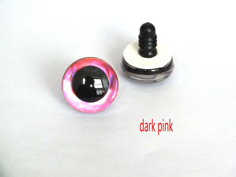20 Stück 12 Arten Farben 9 mm 12 mm 14 mm 16 mm 18 mm 20 mm 25 mm 30 mm 35 mm Trapez-Spielzeugaugen 3D-bunte Sicherheitspuppenaugen für DIY-Handwerk – Detail 2