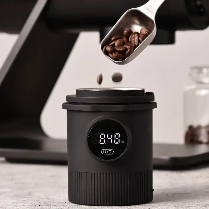 LCD Electronic Coffee Cups Scale Waterproof Coffee Dosing Cup Hand Brewed Espresso Coffee Grinder Cup Suitable for 58mm Handle