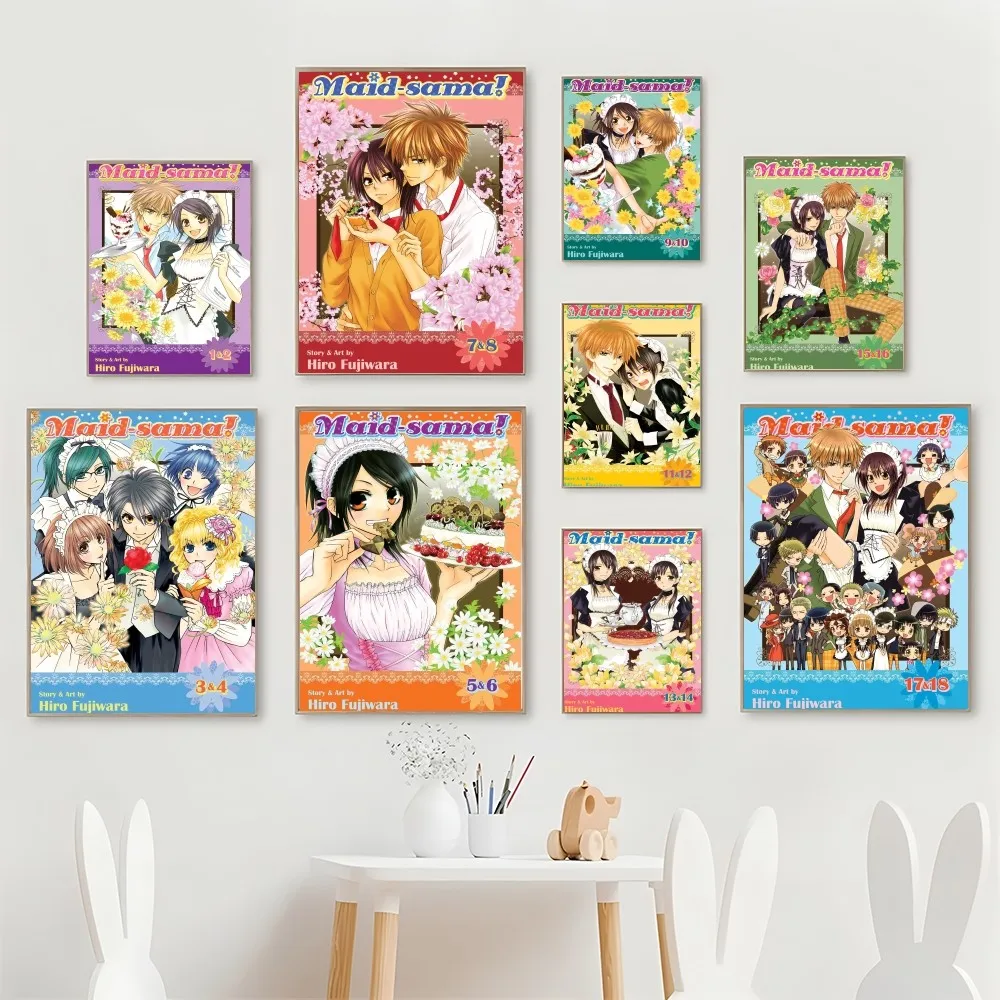 1pc Anime Maid Sama! Poster Self-adhesive Art Waterproof Paper Sticker Coffee House Bar Room Wall Decor